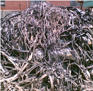 Recycling: Strips used for equestrian surfaces